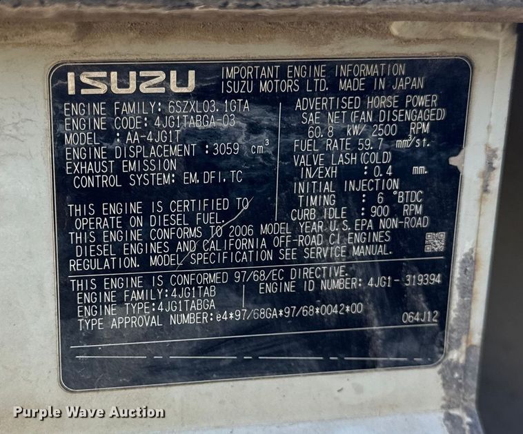 image for item EF2381 2007 Takeuchi TL140 skid steer loader