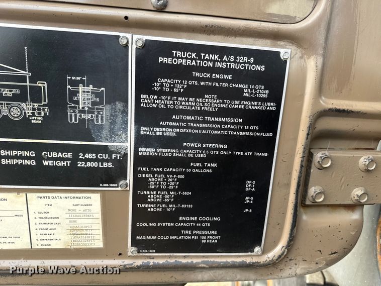 image for item EG1834 1983 Mack DM492S fuel / lube truck