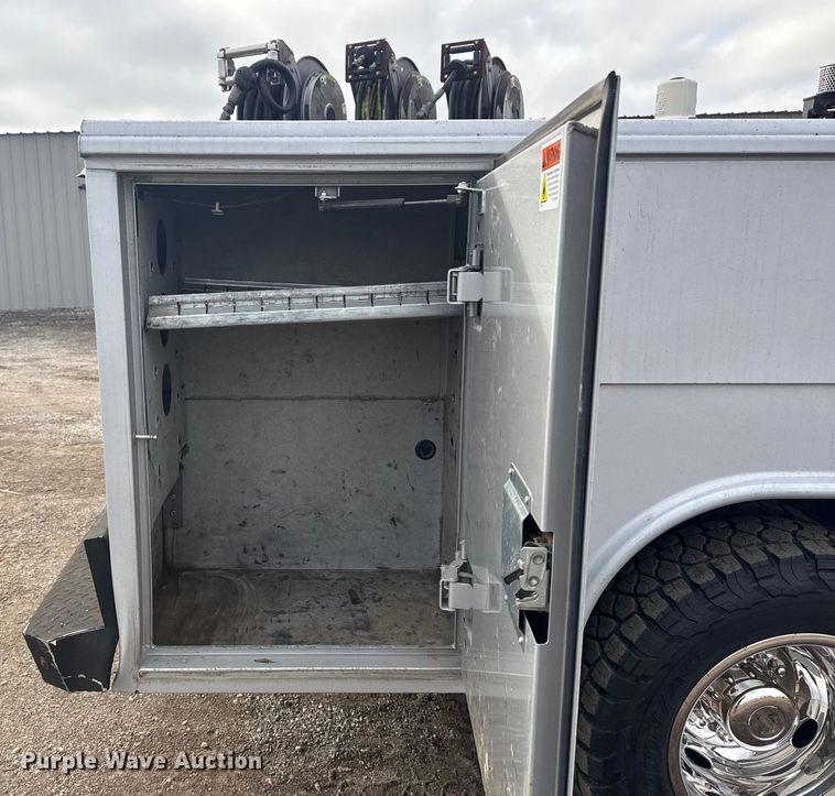 image for item EG1957 2017 Ford F350 XL Ext. Cab utility bed pickup truck