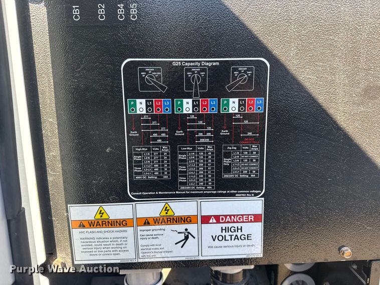 image for item EG1975 2021 Doosan Portable Power G25WDO-T4F generator