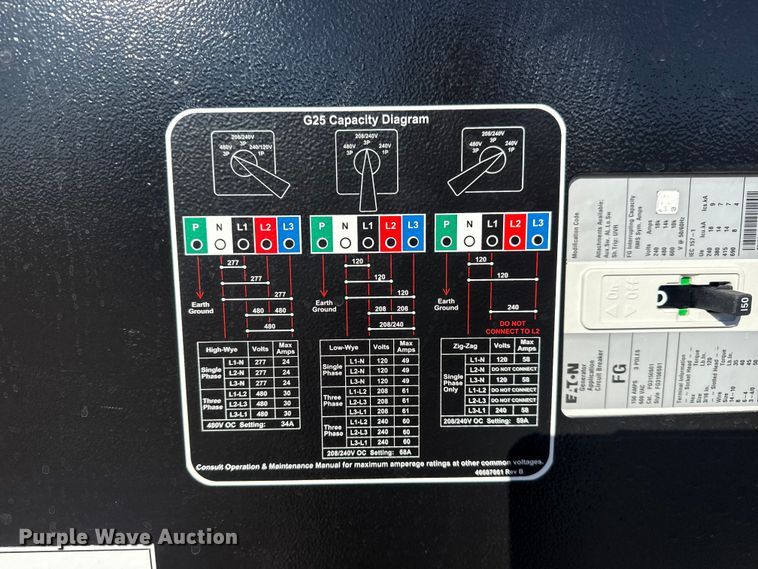 image for item EG1976 2021 Doosan Portable Power G25WDO-T4F generator