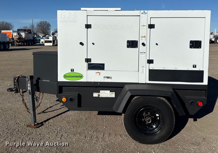 image for item EG1977 2019 Doosan Portable Power G25WDO-T4F generator