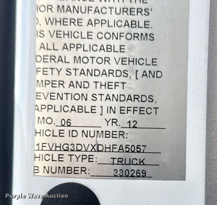 image for item EG1990 2013 Freightliner 114SD crane truck