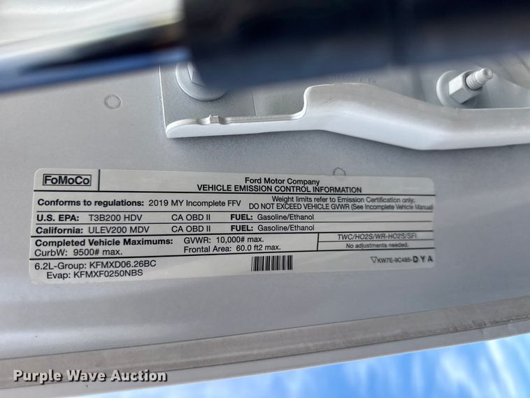 image for item EG2004 2019 Ford F250 XL Ext. Cab pickup truck