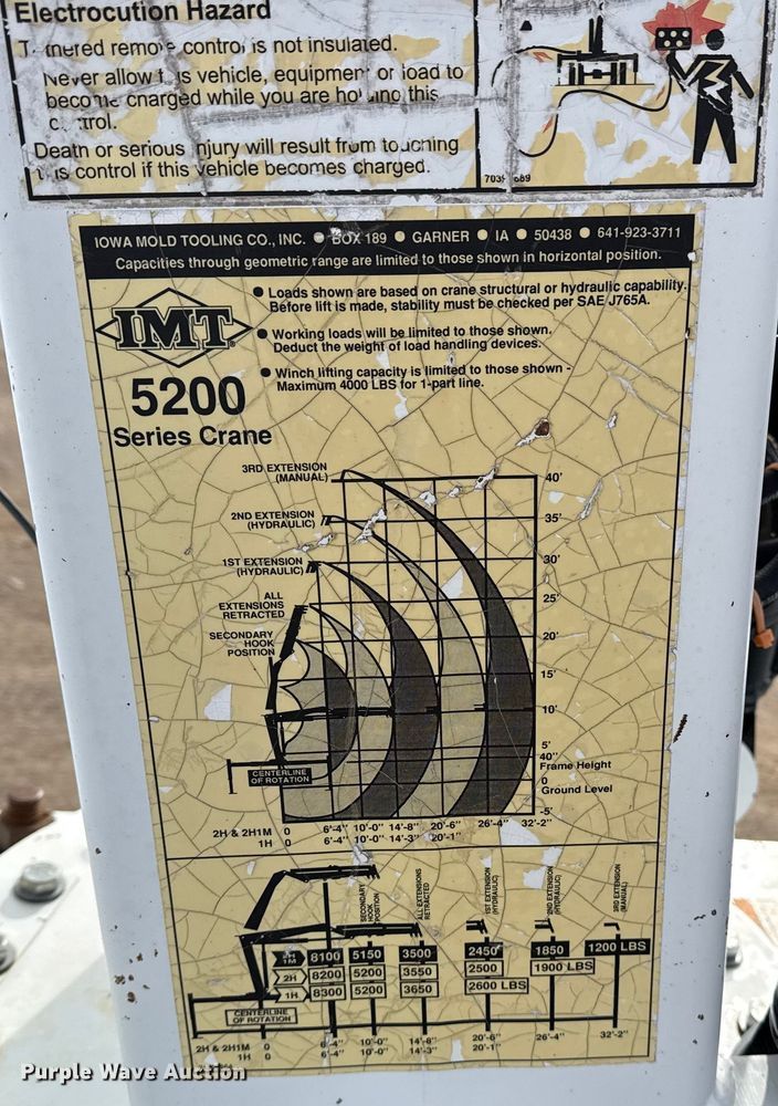 image for item EG2007 2014 Freightliner 108SD crane truck