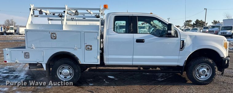 image for item EG2018 2017 Ford F250 Super Duty XL Ext. Cab utility bed pickup truck