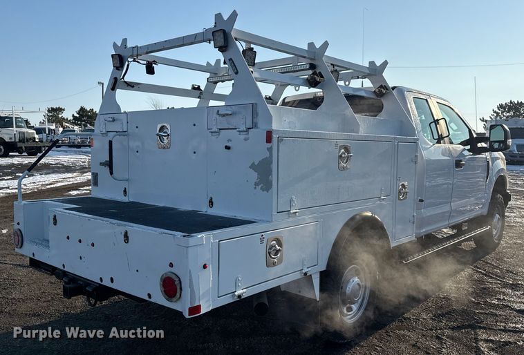 image for item EG2018 2017 Ford F250 Super Duty XL Ext. Cab utility bed pickup truck