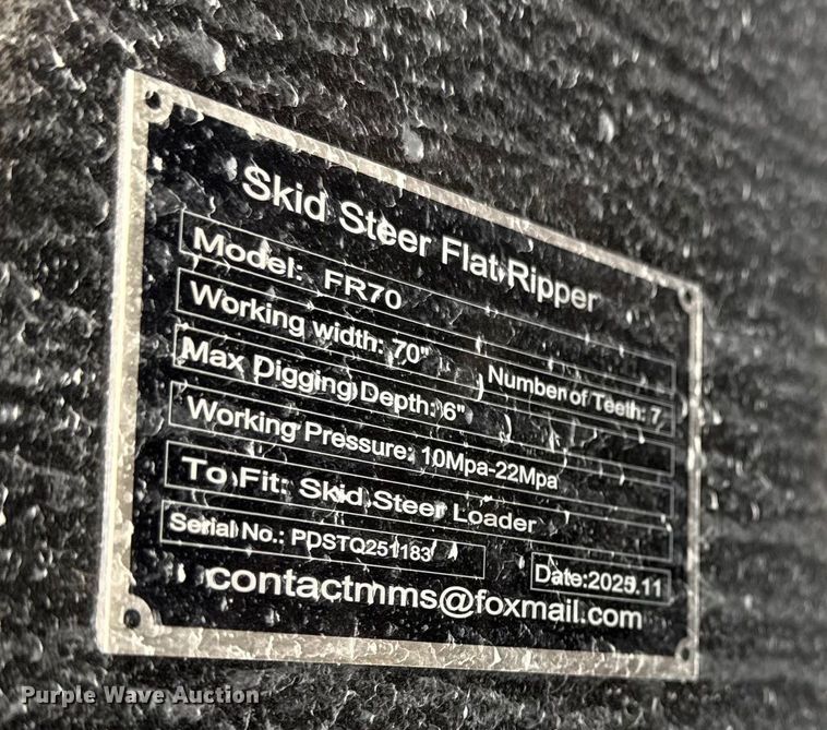 image for item EN0269 2025 Giyi FR70 skid steer and leveler