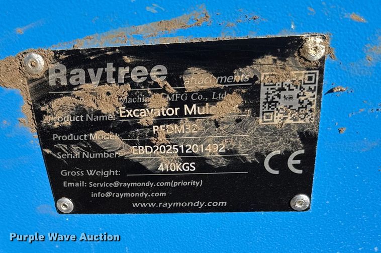 image for item EN0286 2025 Raytree excavator mulcher