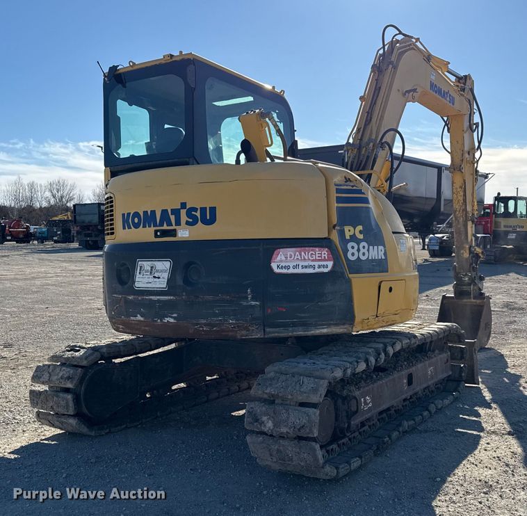 image for item EN0474 2011 Komatsu PC88MR-8 mini excavator