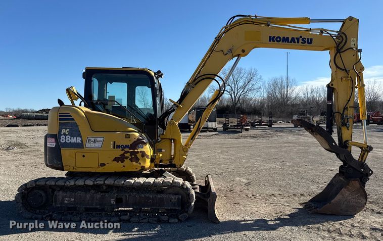 image for item EN0475 2012 Komatsu PC88MR-8 mini excavator