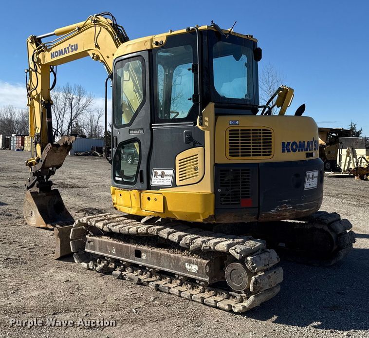 image for item EN0475 2012 Komatsu PC88MR-8 mini excavator