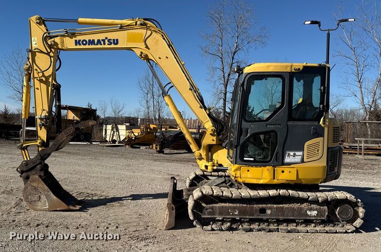 image for item EN0475 2012 Komatsu PC88MR-8 mini excavator