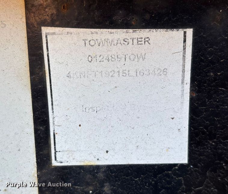 image for item EN5954 2005 Towmaster equipment trailer