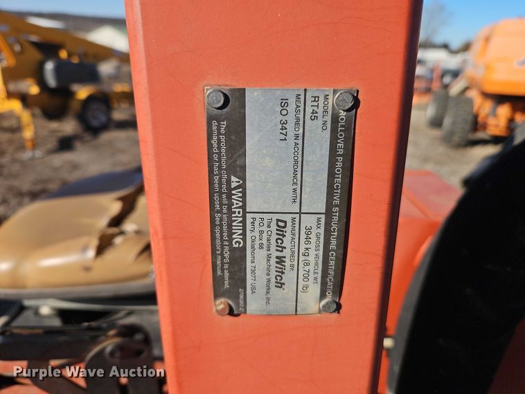 image for item EO4940 2016 Ditch Witch RT45 trencher