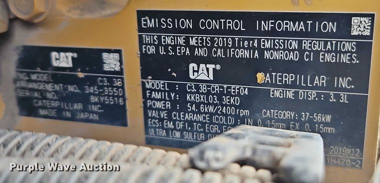 image for item EO4952 2020 Caterpillar 259D3 tracked skid steer loader