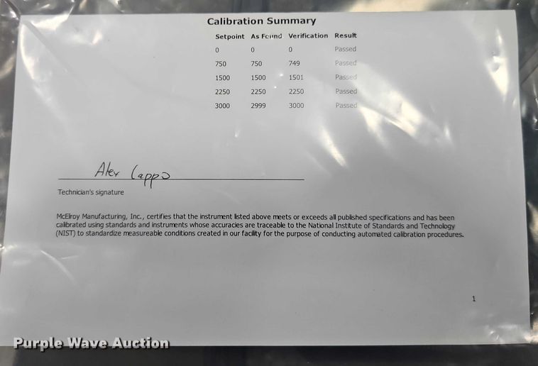 image for item EO4954 McElroy DataLogger 6 data logger
