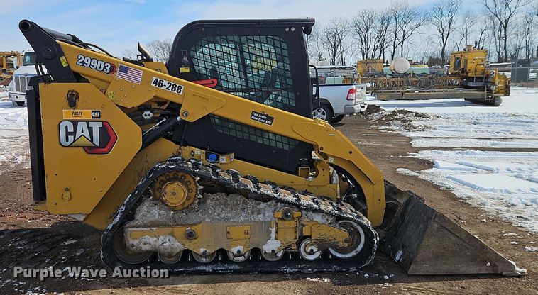 image for item EO4968 2022 Caterpillar 299D3 tracked skid steer loader
