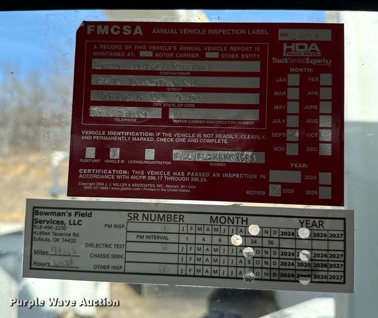 image for item ES5724 2019 Freightliner M2106 bucket truck