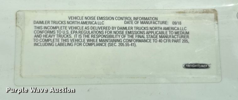 image for item ES5724 2019 Freightliner M2106 bucket truck