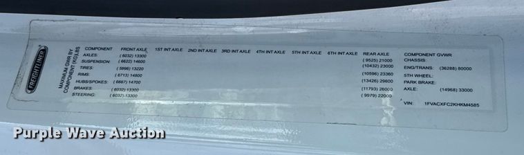 image for item ES5724 2019 Freightliner M2106 bucket truck