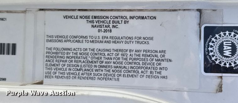 image for item ES5725 2019 International 4300  bucket truck