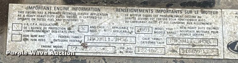 image for item ES5741 2002 Mack RD688S roll-off container truck