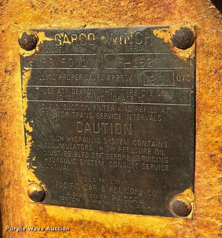 image for item ES8528 1989 Caterpillar D6D dozer