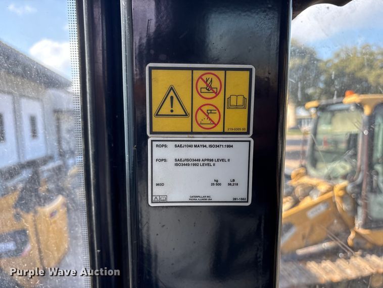 image for item ES8535 2010 Caterpillar 963D track loader