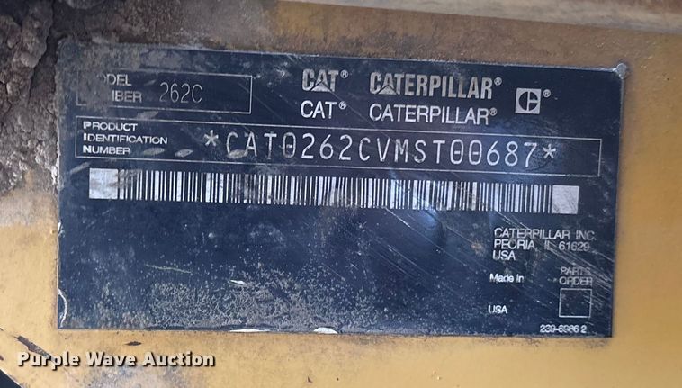 image for item ES8536 2007 Caterpillar 262C skid steer loader