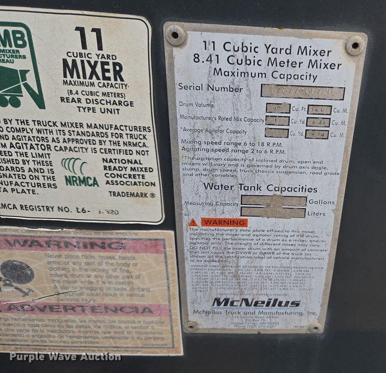 image for item ET1114 (3) mixer truck assemblies