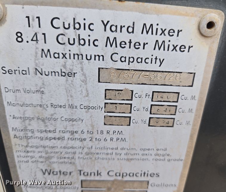 image for item ET1114 (3) mixer truck assemblies