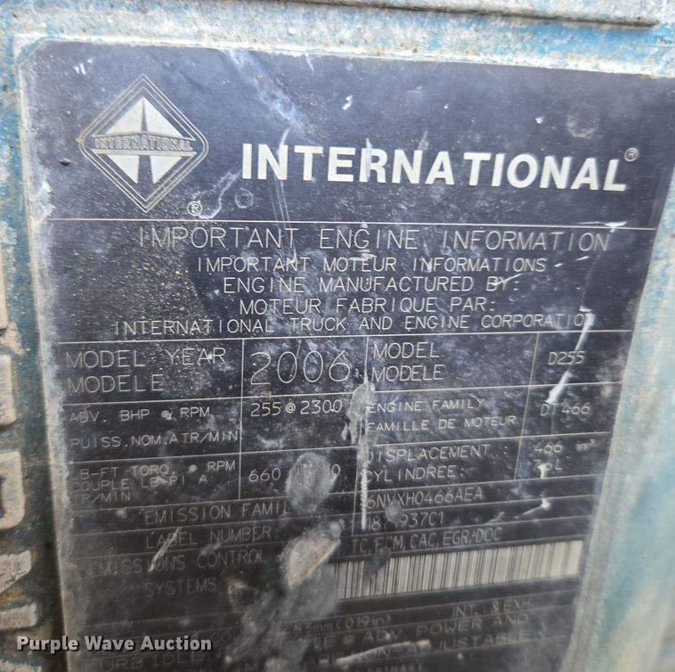 image for item ET1224 2007 International 4300 utility / service truck