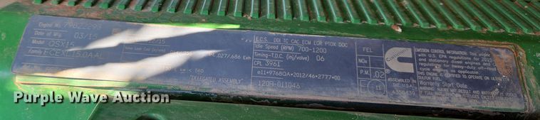 image for item ET1225 2015 John Deere 9570R Scraper Special 4WD tractor