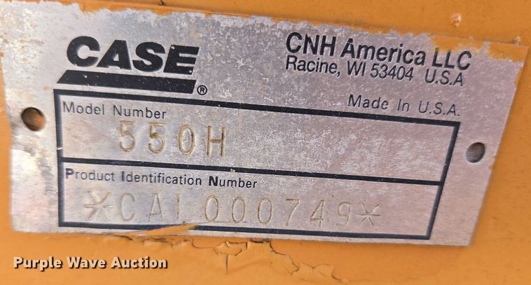 image for item ET1239 2007 Case 550H dozer