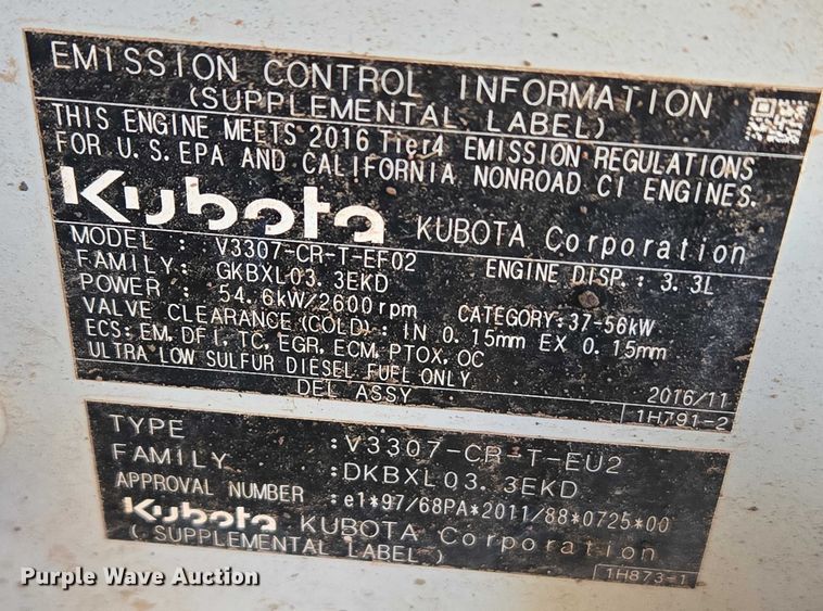 image for item ET1240 2017 Takeuchi TL8 tracked skid steer loader