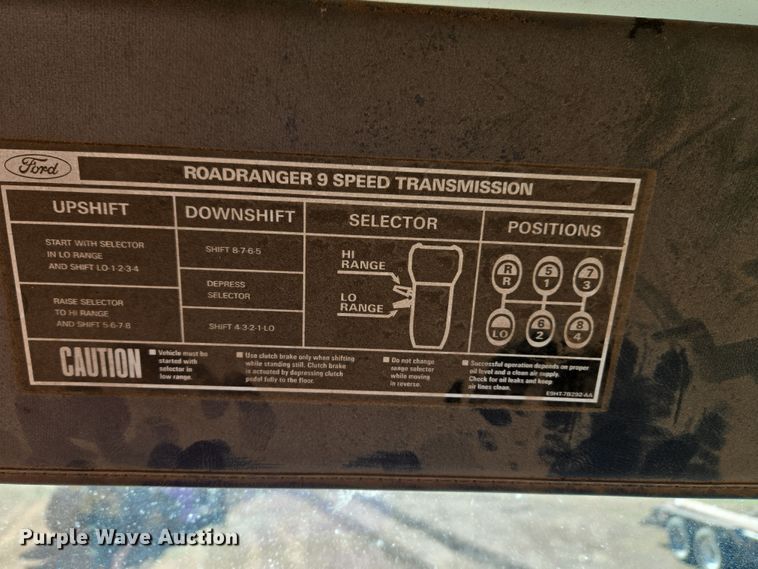 image for item ET1244 1990 Ford LT9000 dump truck