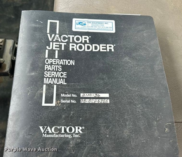 image for item ET6932 1998 International 2554 sewer jetter truck