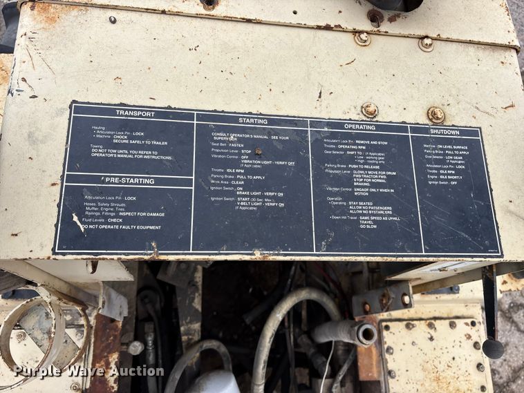 image for item ET7369 Ingersoll Rand SD-40D single drum vibratory roller