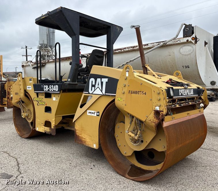 image for item ET7382 2006 Caterpillar CB-534D double drum vibratory roller
