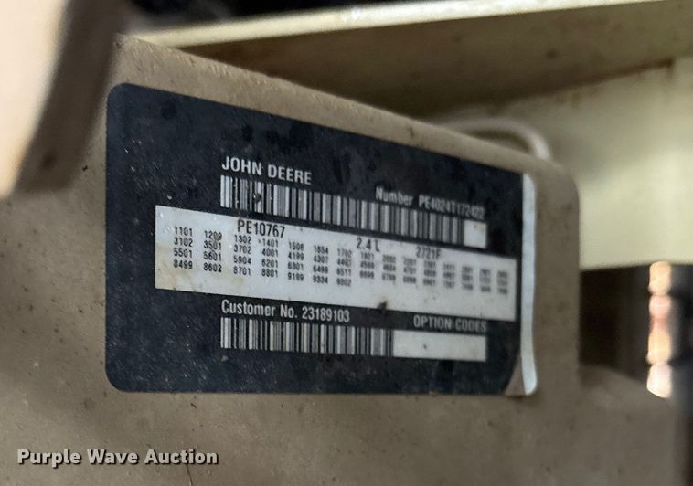 image for item ET7498 2009 Ingersoll Rand P185WJD air compressor