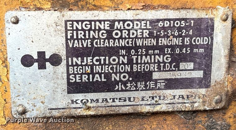 image for item EU4829 Komatsu WA200-1 wheel loader