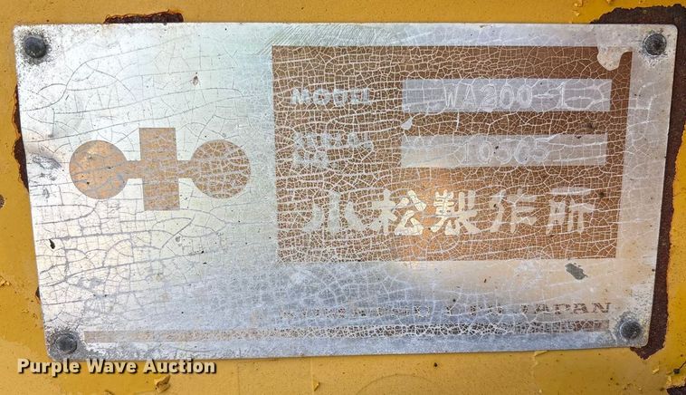 image for item EU4829 Komatsu WA200-1 wheel loader