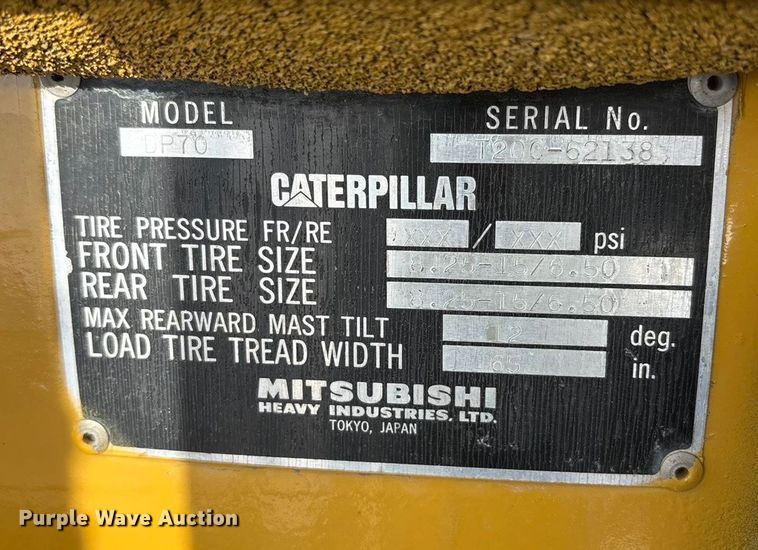 image for item EU4830 Caterpillar DP70 forklift