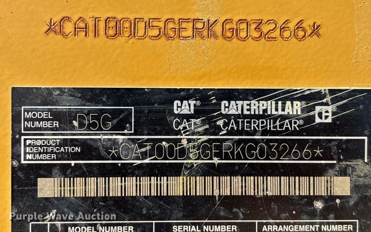 image for item EU7353 2007 Caterpillar D5G LGP dozer