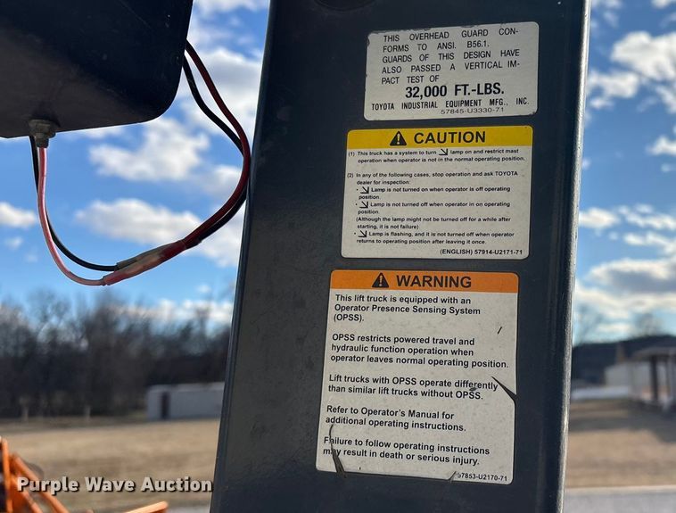 image for item EV2651 Toyota 7FGCU45 forklift