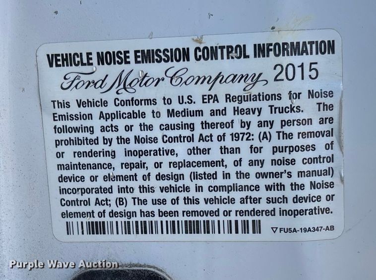 image for item EV3292 2016 Ford F550 Super Duty XL bucket truck