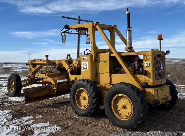 image for item FB0656 1968 Caterpillar 12F motor grader