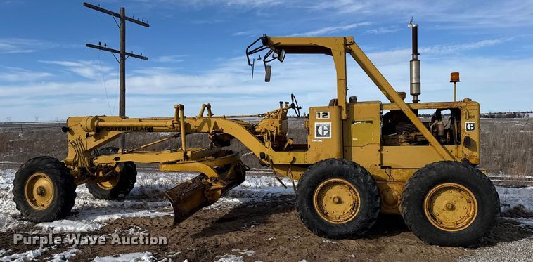image for item FB0656 1968 Caterpillar 12F motor grader