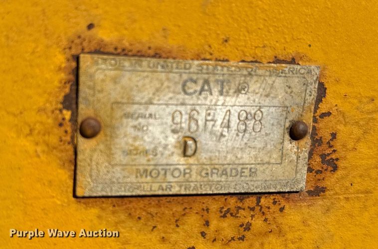 image for item FB0660 1962 Caterpillar 14D motor grader